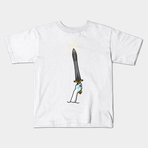 lady of the lake Kids T-Shirt by Thedruidinks